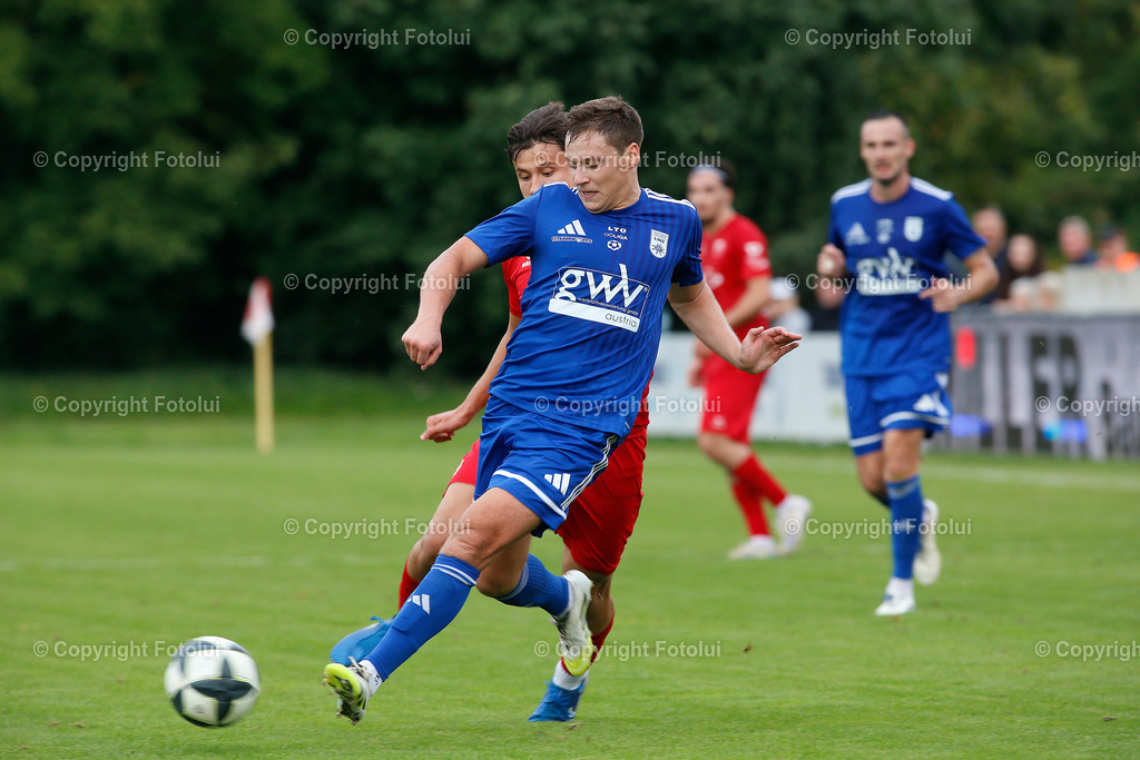 A_LUI_130925_35 | SPORT FUSSBALL LT1 OOE LIGA ASKOE OEDT 1B-UNION EDELWEIß LINZ 13.09.2025 IM BILD:  (OEDT1B) UND FLORIAN SPRINZING (EDLWEIßLINZ) FOTO:FOTOLUI