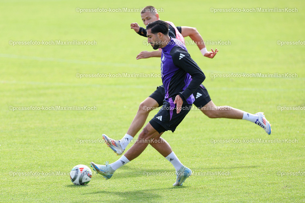 DFB08092402116 | 08.09.2024, Düsseldorf, Fußball, öffentliches Training der DFB Nationalmannschaft Deutschland,  Paul-Janes-Stadion: Emre Can (GER #23)DFB regulations prohibit any use of photographs as image sequences and or quasi-video.