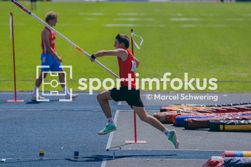 Deutsche Meisterschaften U20 / U16 2026 | Max Wolgast, LG Brillux Münster, 1506, Stabhochsprung, Deutsche Meisterschaften der U20 &amp; U16 2026, Lohrheidestadion Bochum-Wattenscheid, 12.07.2026. Foto: Marcel Schwering / sportimfokus - Realisiert mit Pictrs.com