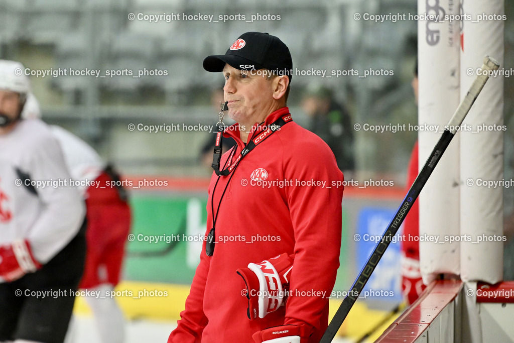 EC KAC Trainingsstart | Kirk Furey Headcoach EC KAC, EC KAC Trainingsstart, EC KAC Trainingsstart am 06.08.2025 in Klagenfurt (Heidi Horten Eishalle ), Austria, (Photo by Bernd Stefan)