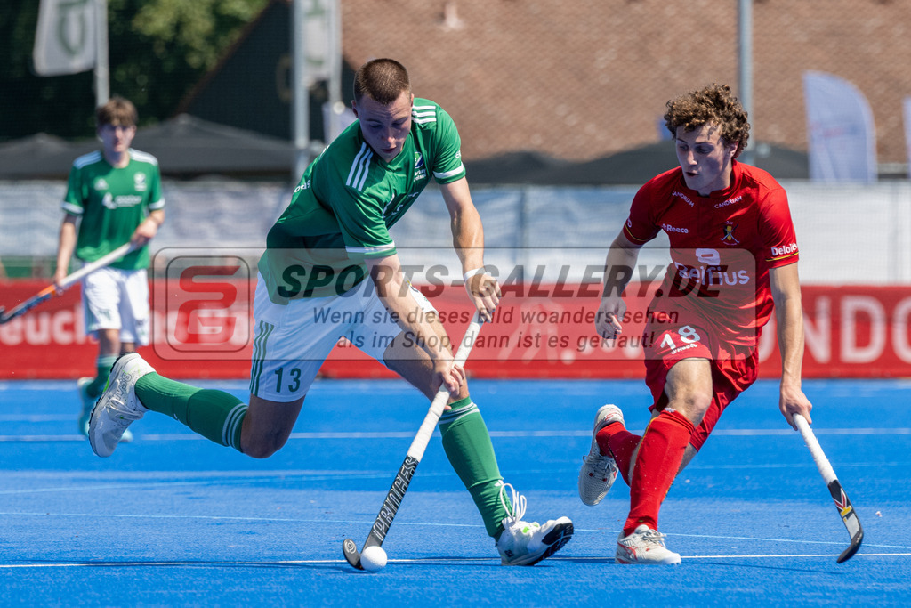 SFE_20230709_0028 | EuroHockey EM U18 Boys Belgium vs Ireland am 09.07.2023 in Krefeld (Gerd-Wellen-Hockeyanlage), Photo: Stephan Fehrmann 2023 (Sports-Gallery)