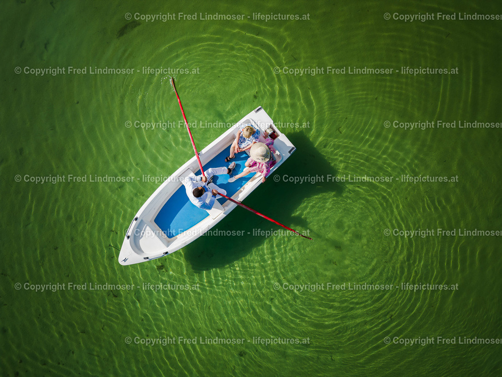 Erlaufsee | Boot von oben - Realisiert mit Pictrs.com