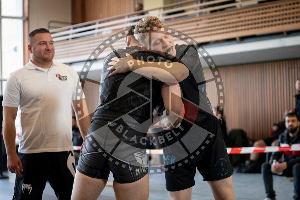 20240309PBB6309 | Fighters compete during the International Luta Livre (ILLCS) Spring Championship in Hannover, Germany, on March 9, 2024.