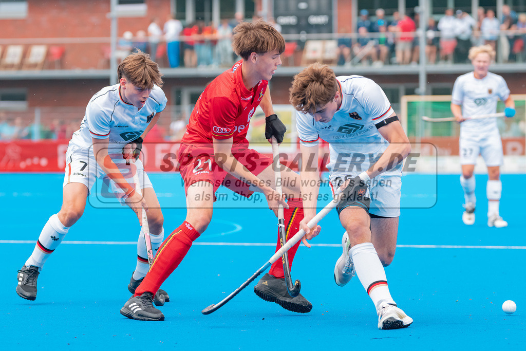 HK_20230716_102815 | Euro Hockey MU18 Boys Finale Belgium vs Germany Championship Girls &amp; Boys am 16.7.2023 CHTC , Krefeld ,