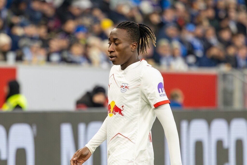 Fußball Bundesliga, Saison 2025/26, 10. Spieltag: TSG Hoffenheim gegen RB Leipzig | Fußball Bundesliga, Saison 2025/26, 10. Spieltag: TSG Hoffenheim gegen RB Leipzig***Bild: Yan Diomande (49, Leipzig) - Realisiert mit Pictrs.com