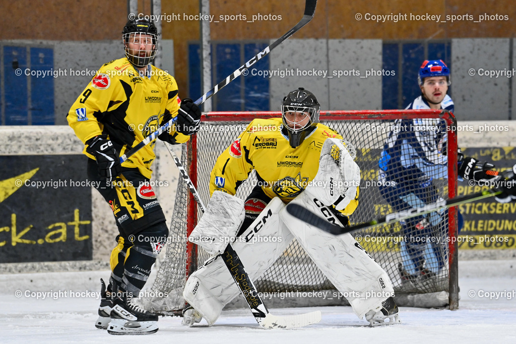 EC Spittal Hornets vs. ESC Steindorf 10.2.2024 | #9 Essmann Kevin, #1 Zauchner Rene