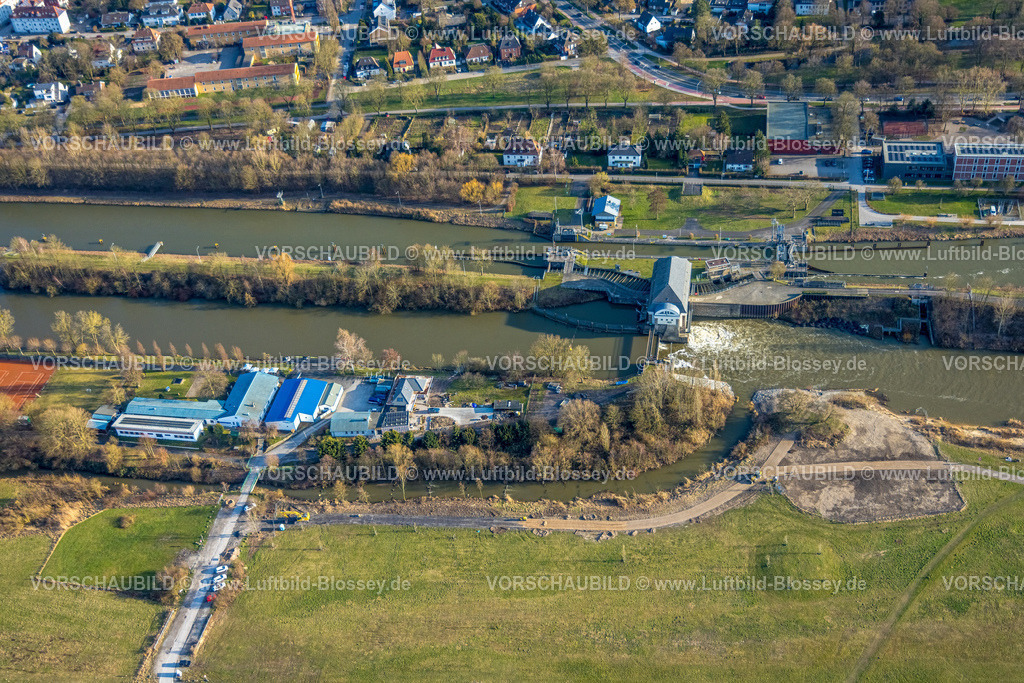 Hamm260203498 | Luftbild, Ruderclub Hamm 1890 e.V. an der  Schleuse Hamm mit Fluss Lippe und Datteln-Hamm-Kanal, Mitte, Hamm, Ruhrgebiet, Nordrhein-Westfalen, Deutschland