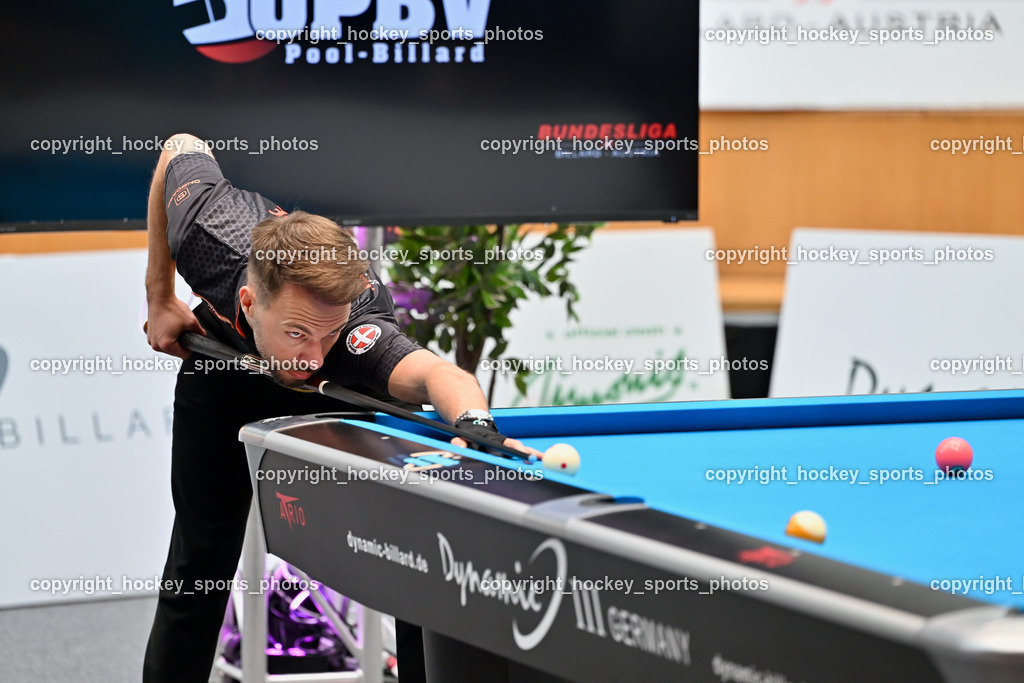 Pool Billard Bundesliga 2025 im ATRIO | Albin Ouschan, Pool Billard Bundesliga 2025 im ATRIO, Pool Billard Bundesliga 2025 im ATRIO am 29.03.2025 in Villach (Atrio), Austria, (Photo by Bernd Stefan)