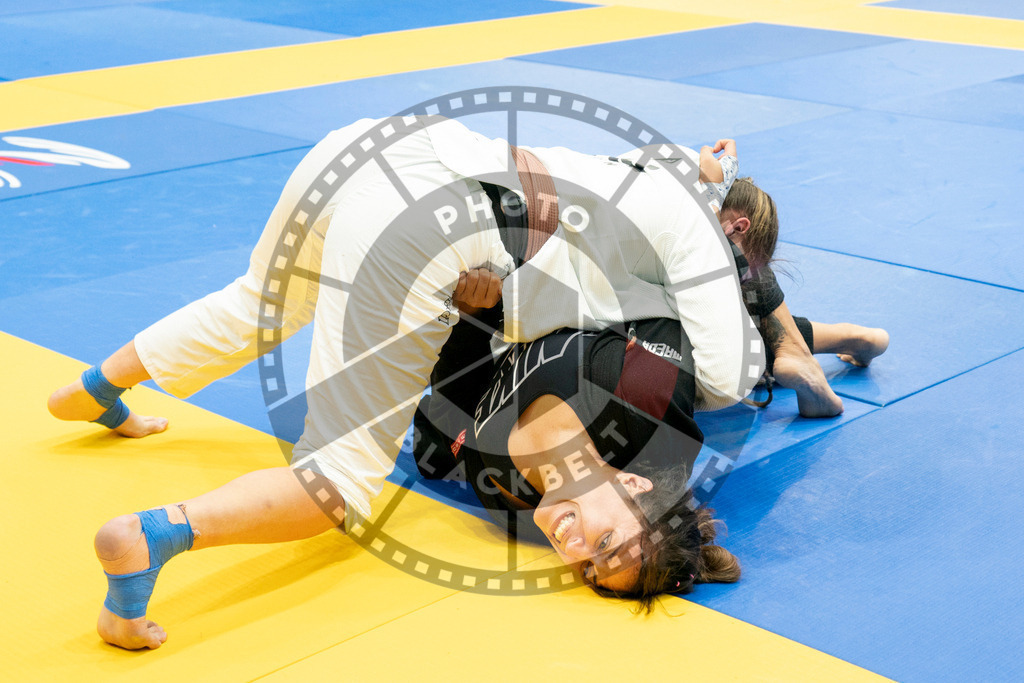20240124PBB02545 | Fighters compete during the second day of the IBJJF European Championship in Paris, France, on January 24, 2024.