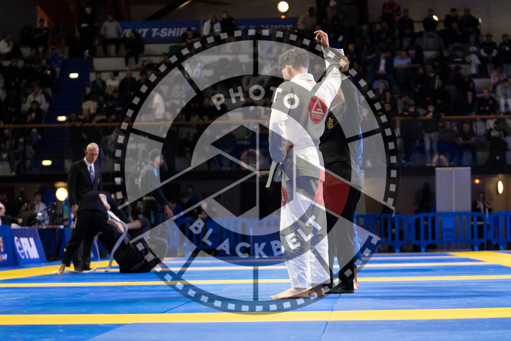 20240119PBB0941 | Fighters compete during the IBJJF European Championship in Paris, France, on January 19, 2024.