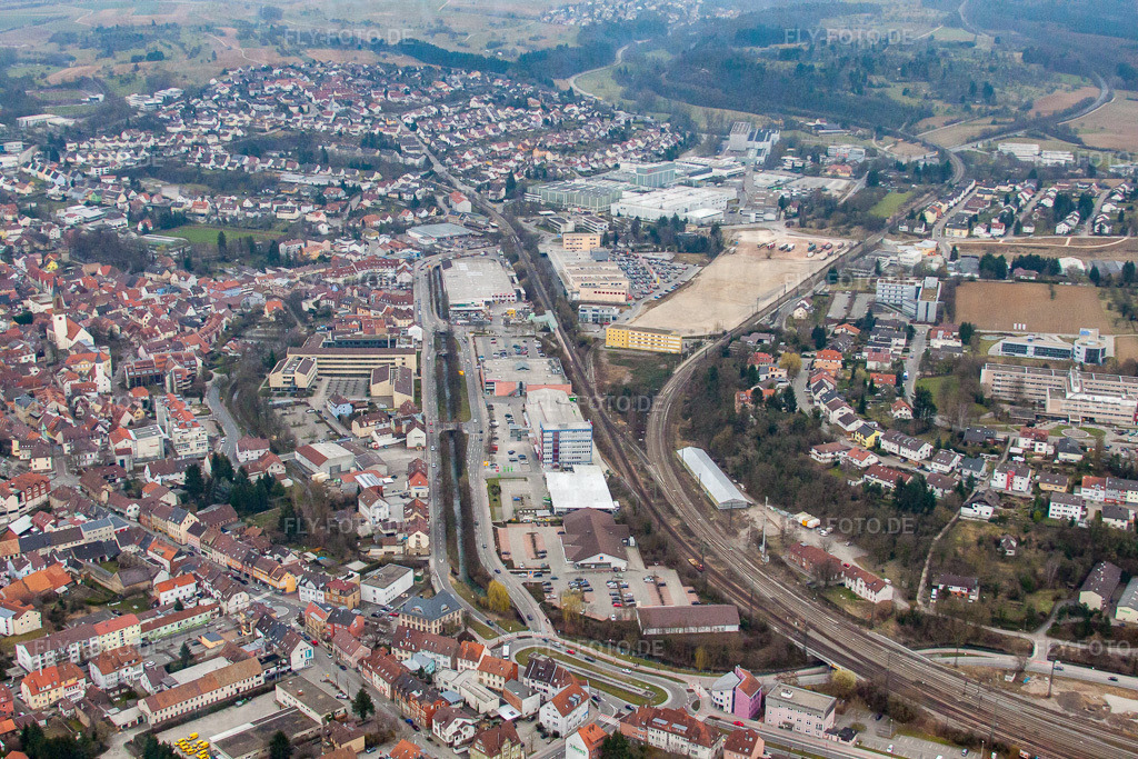 St‌adtwerke | Luftbild: St‌adtwerke in Bretten im Bundesland Baden-Württemberg in Deutschland. Foto: IMG_38281.jpg vom 12.03.2011 durch Werner Riehm/FLY-FOTO.de - Realisiert mit Pictrs.com