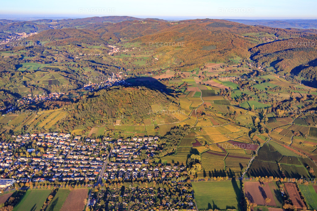 Luftbild: Ortsansicht von Westen in Bensheim im Bundesland Hessen in Deutschland. Foto: IMG_075014.jpg vom 18.10.2014 durch Werner Riehm/FLY-FOTO.deAuflösung des Originals: 5472 x 3648 px