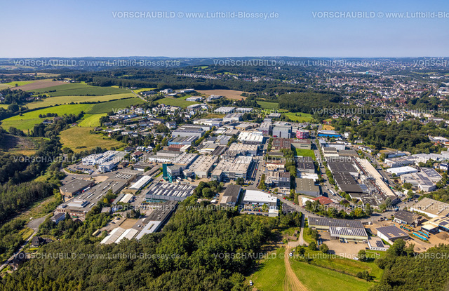 Ennepetal240814114 | Luftbild, Gewerbegebiet Oelkinghausen Egerstraße, Oelkinghausen, Ennepetal, Ruhrgebiet, Nordrhein-Westfalen, Deutschland