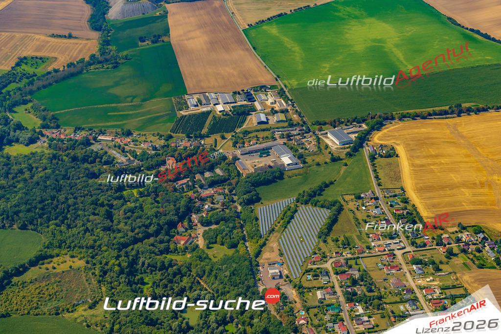 Klassische Luftaufnahme ohne Drohne zeigt:Heiligenthal bei Gerbstedt - Die Luftbildaufnahme wurde 2025 vom UL-Flugzeug heraus erstellt ( keine Drohnenaufnahme ) - Hochauflösende Luftaufnahme -Nicht vergleichbar mit Google Maps oder Satelittenbilder- Die Geschenkidee !Mit Lizenz und Bildrechte bestellbar