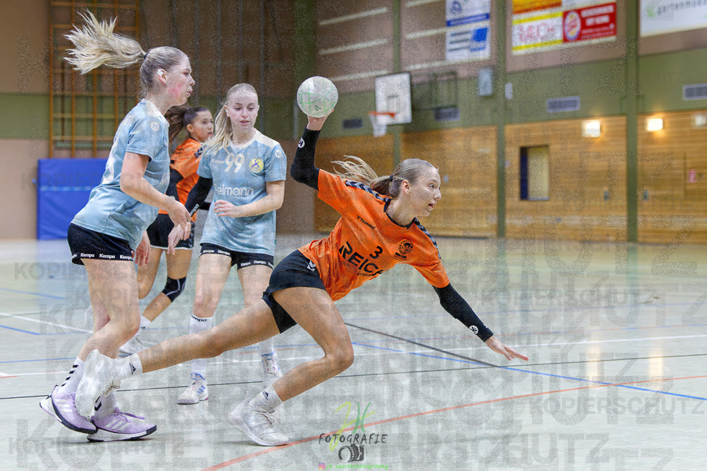 Bezirksliga weibl. A-Jugend; HSG Eibelshausen/Ewersbach - VfB Driedorf | Bezirksliga weibl. A-Jugend; HSG Eibelshausen/Ewersbach - VfB Driedorf am 30.10.2025 in Eibelshausen (Holderberghalle)Photo © 2025 - Jörg Heinrich - Realisiert mit Pictrs.com