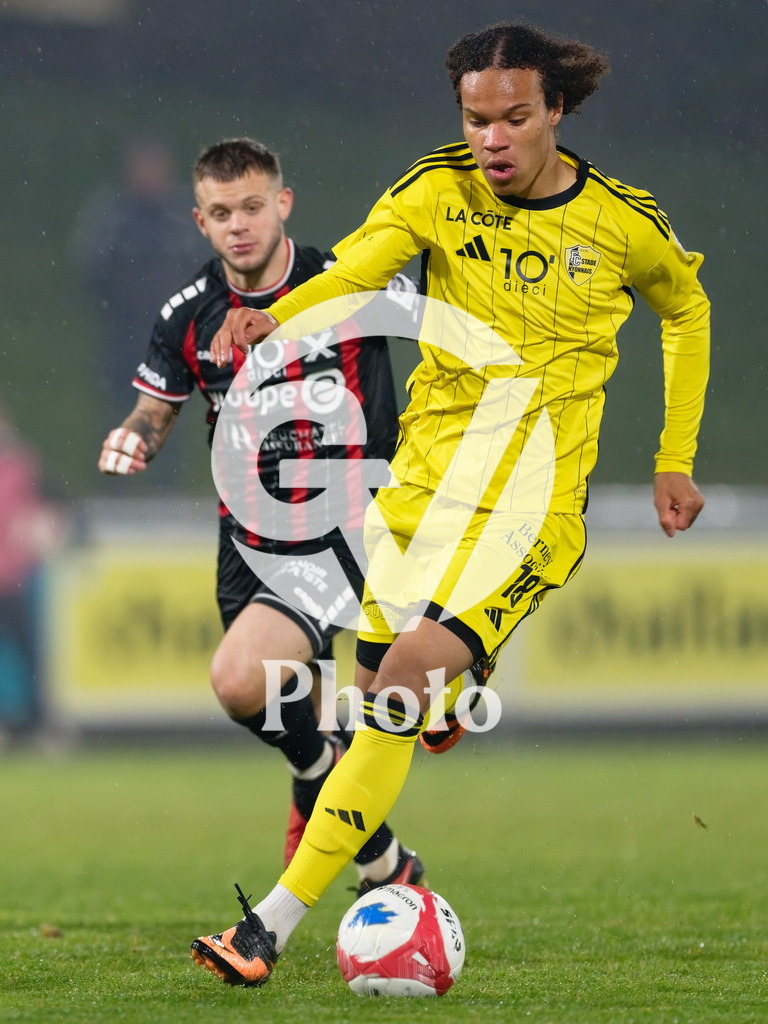 dieci Challenge League - FC Stade Nyonnais v Neuchatel Xamax FCS |  during the dieci Challenge League match between FC Stade Nyonnais and Neuchatel Xamax FCS at Centre sportif de Colovray in Nyon, Switzerland