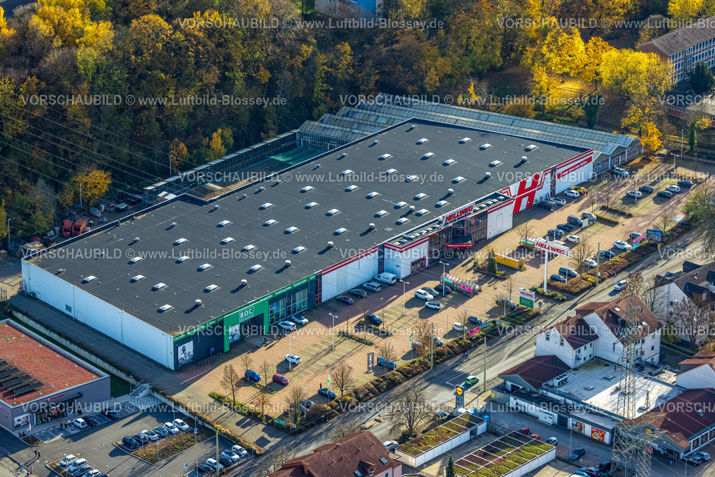 Hagen251102823 | Luftbild, Hellweg Baumarkt, BOC Fahrradhandel, Boele, Hagen, Ruhrgebiet, Nordrhein-Westfalen, Deutschland