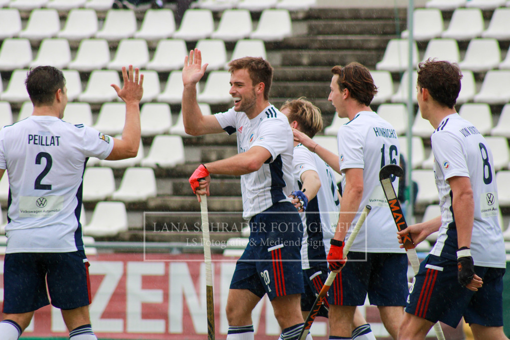 Justus Weigand , Gonzalo Peillat , Peer Hinrichs , Hugo von Montgelas ,  Mannheimer HC - Münchner Sportclub , Saison 2022/2023 | lanaschraderfotografie - Realisiert mit Pictrs.com