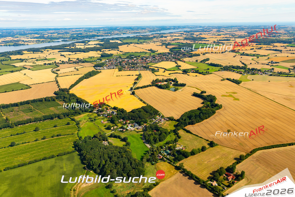 Die Luftaufnahme Sönderby - Rieseby wurde 2022 vom Flugzeug aus (keine Drohne) erstellt. Hohe Auflösung -für große Poster und Wandbilder geeignet - Garantiert!