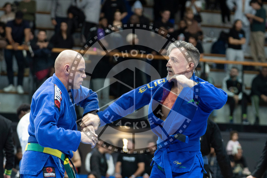 20240122PBB5342 | Fighters compete during the second day of the IBJJF European Championship in Paris, France, on January 22, 2024.