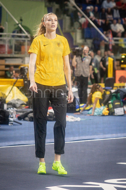 World Athletics Indoor Championships Kujawy Pomorze 26, 20.03.2026 | TORUN, POLAND - MARCH 20:  Imke ONNEN (GER) prepares during the World Athletics Indoor Championships Kujawy Pomorze 26 on day 1 / session 1 at Kujawsko-Pomorska Arena Torun on March 20, 2026 in Torun, Poland. 
