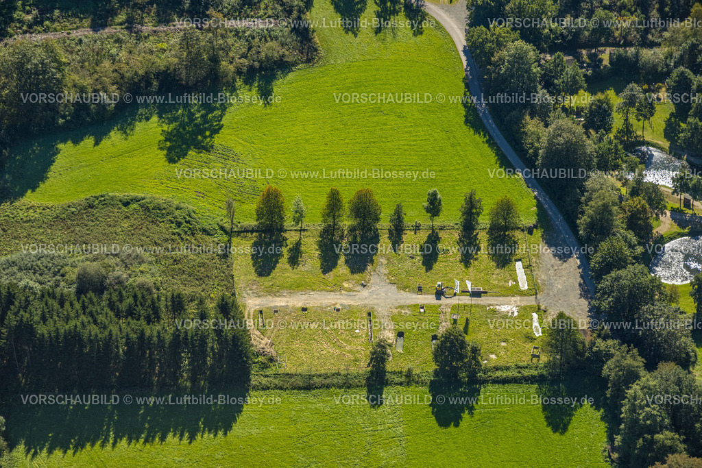 Lennestadt230909980Gleierbrueck | Luftbild, Tracto Technik Erdbohr Testgelände, Saalhausen, Lennestadt, Sauerland, Nordrhein-Westfalen, Deutschland