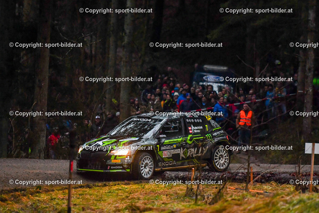 AUT, Motorsport, Jaenner Rallye 2023 | 06.01.2023, AUT, Oberoesterreich Region Muehlviertel, Jaenner Rallye 2023, SP / SS 2, im Bild Johannes Keferboeck (AUT, Skoda Fabia Rally2 Evo)