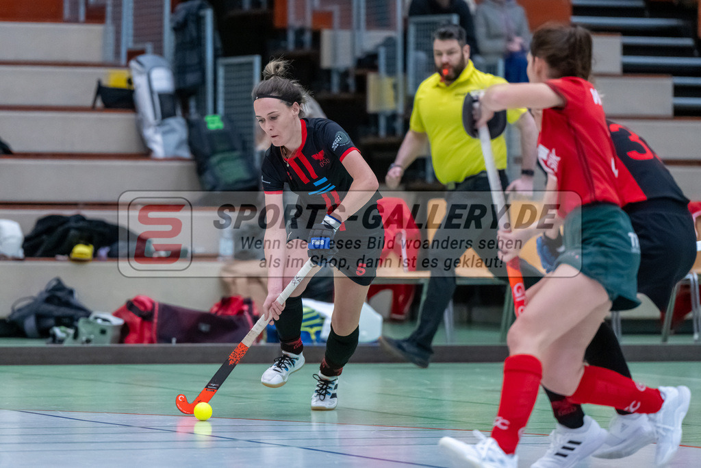 HK_20241214_100086 | 2. Bundesliga Halle Damen Crefelder HTC - DSD Düsseldorf am 14.12.2024 Halle Glockenpitz, Krefeld ,