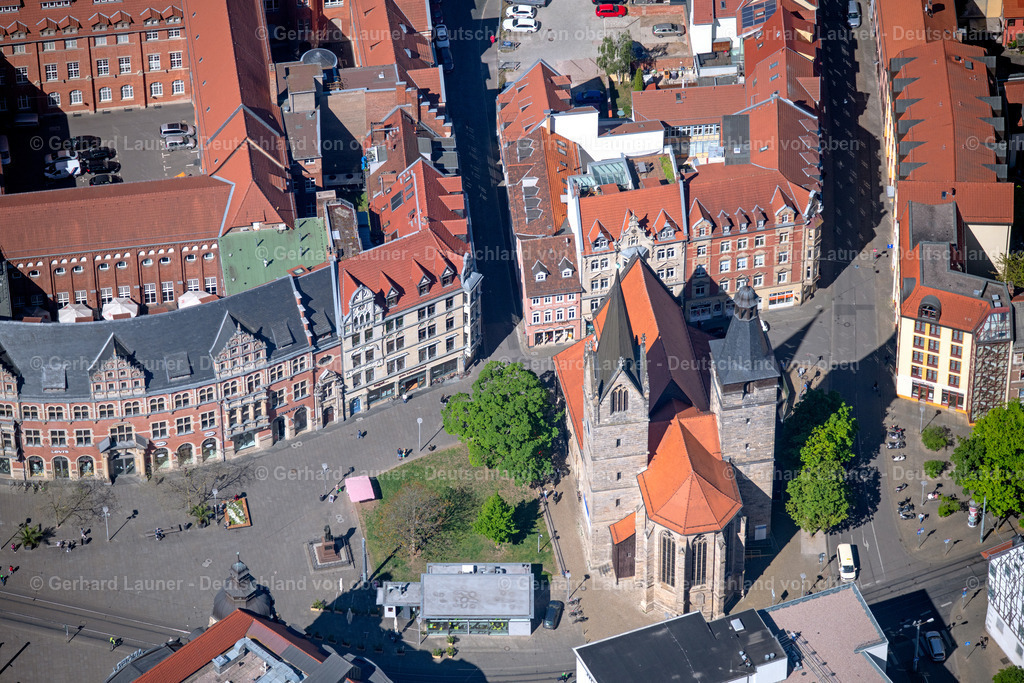 4026586 | ERFURT 07.05.2020 Kirchengebäude " Kaufmannskirche " im Altstadt- Zentrum der Innenstadt im Ortsteil Altstadt in Erfurt im Bundesland Thüringen, Deutschland. Weiterführende Informationen bei: Evangelische Kaufmannsgemeinde St. Gregor Erfurt. // church building in " Kaufmannskirche " Old Town- center of downtown in the district Altstadt in Erfurt in the state Thuringia, Germany. Further information at: Evangelische Kaufmannsgemeinde St. Gregor Erfurt. Foto: Gerhard Launer