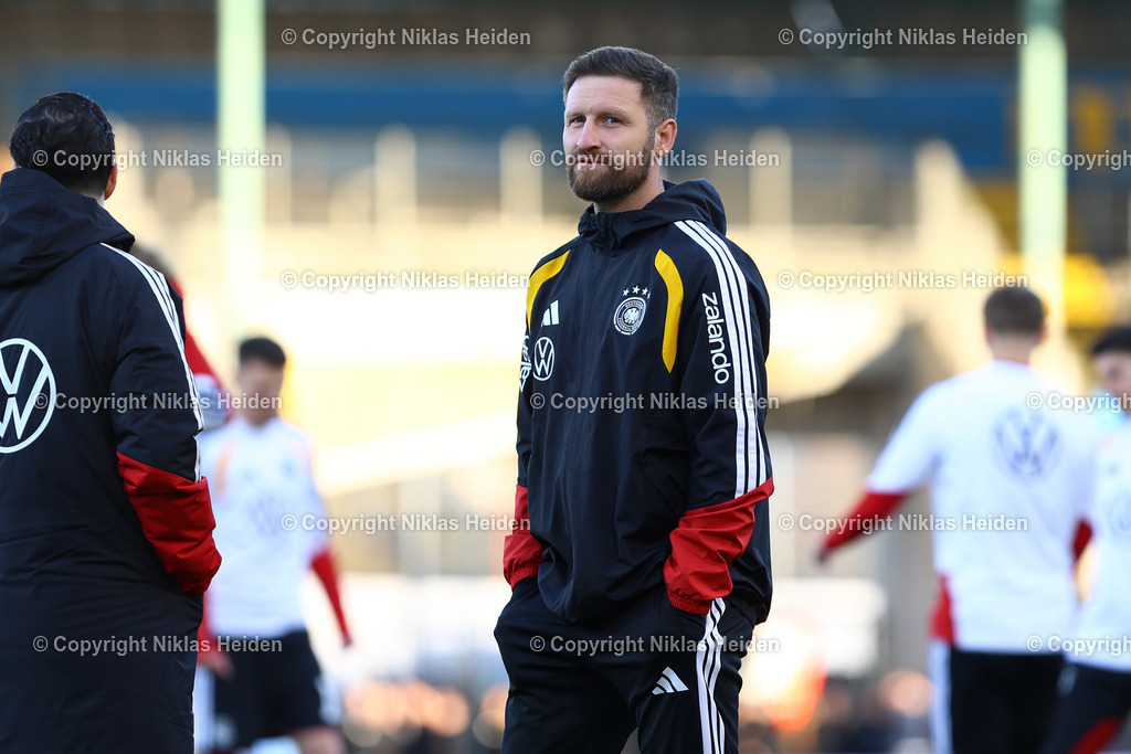 NH_DeutschlandU21_NordirlandU21_U21EMQualifikation_27032026 | Shkodran Mustafi (Co-Trainer, Deutschland U21)Fußball I Junioren I U21-EM-Qualifikation I Saison 2025-2026 I 8. Spieltag I Deutschland U21 - Nordirland U21 I 27.03.2026 I Eintracht-Stadion