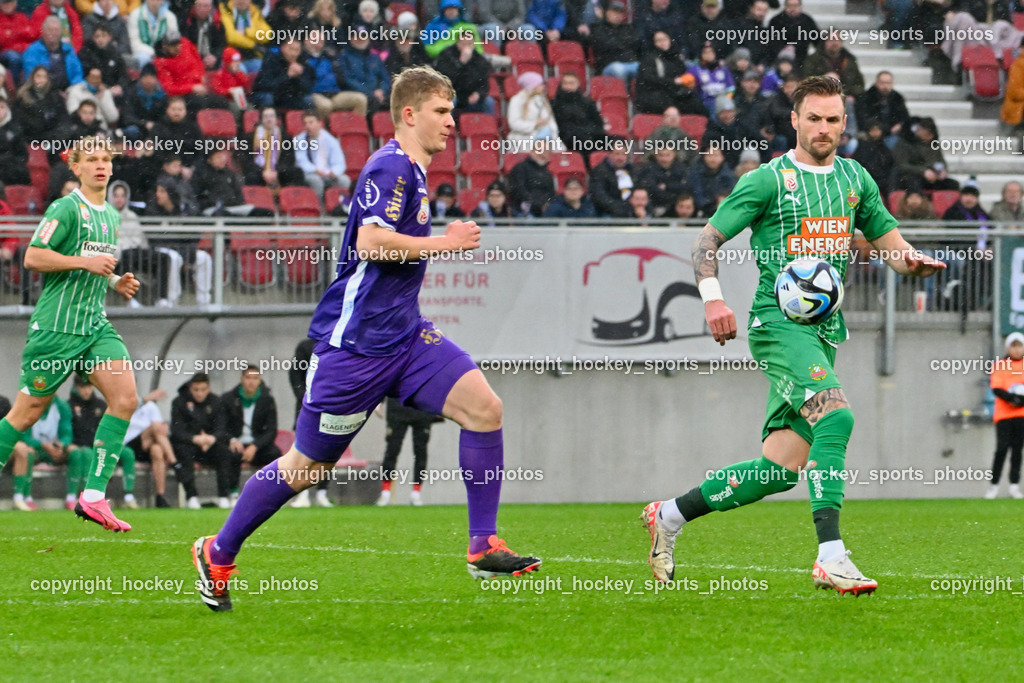 Austria Klagenfurt vs. SK Rapid 10.3.2024 | #9 Nicolas Binder, #19 Michael Sollbauer
