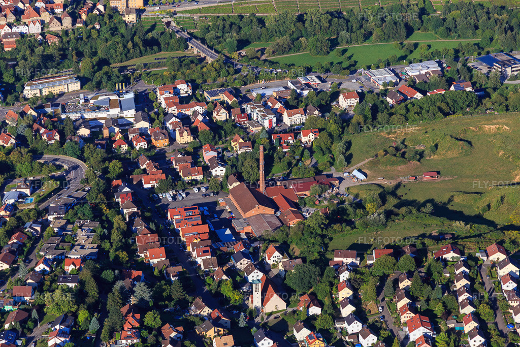 Luftbild: Ziegelei an der Marienstr in Besigheim im Bundesland Baden-Württemberg in Deutschland. Foto: IMG_093512.jpg vom 22.08.2016 durch Werner Riehm/FLY-FOTO.de