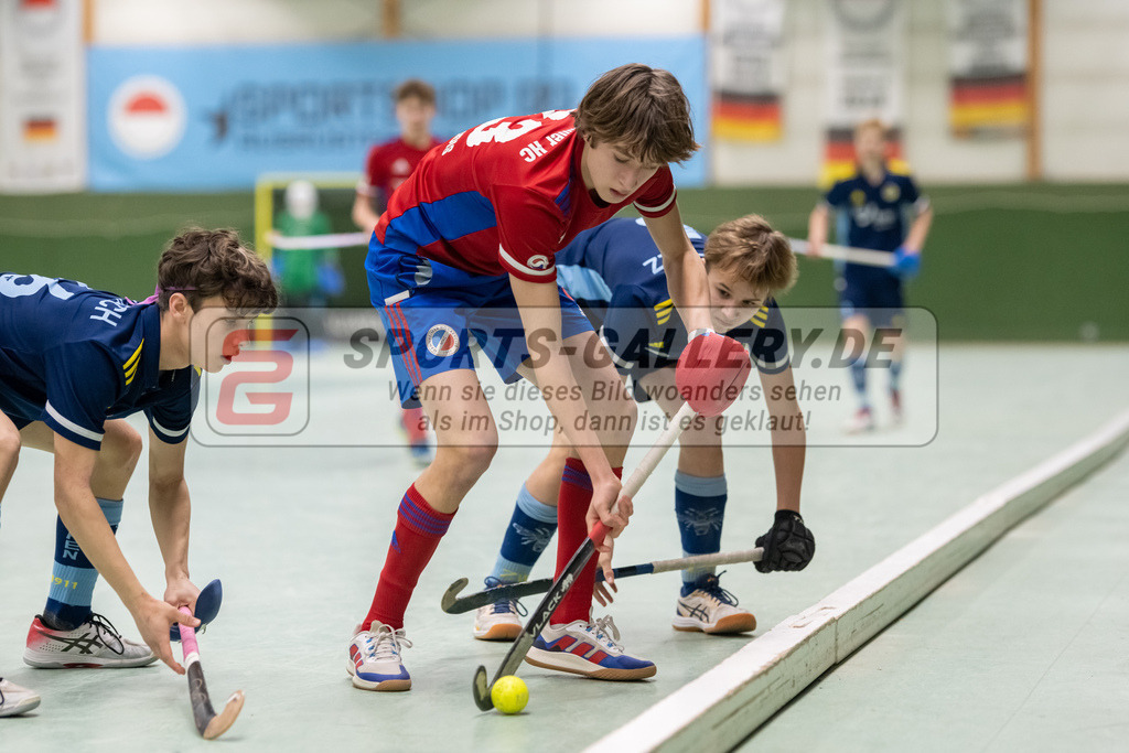 SFE_20230304_0012 | Deutsche Meisterschaft Männliche U16 Halle 2023 am 04.03.2023 in Köln (KTHC Stadion Rot-Weiss Köln Tennis and Hockey Club), Photo: Stephan Fehrmann 2022 (Sports-Gallery)