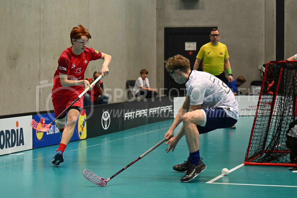 Switzerland B U19 vs Finland U19 - 2. February 2024 | Switzerland B U19 vs Finland U19
U19 Men International Matches in Switzerland
GoEasy Arena, Siggenthal Station
Switzerland forward #13 Levi Walser.
Credit: Markus Aeschimann | <a href="https://www.markus-aeschimann.ch">Sportfotografie Markus Aeschimann</a> | <a href="https://www.instagram.com/sportfotografie.aeschimann">@sportfotografie.aeschimann</a> - Realisiert mit Pictrs.com