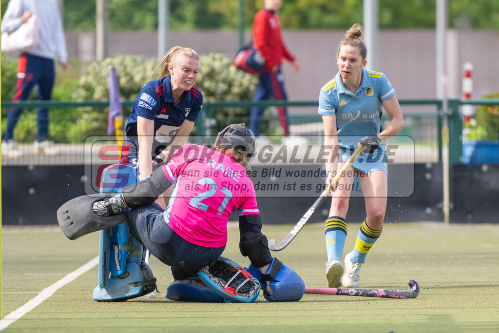 HK_20240413_100318 | 1. Bundesliga Hockey Damen Düsseldorfer HC - Zehlendorfer Wespen am 13.4.2024 DHC, Düsseldorf , Lilly Stoffelsma ( Düsseldorfer HC #50 ) , Nora Rabe Torfrau ( Zehlendorfer Wespen #21 )
