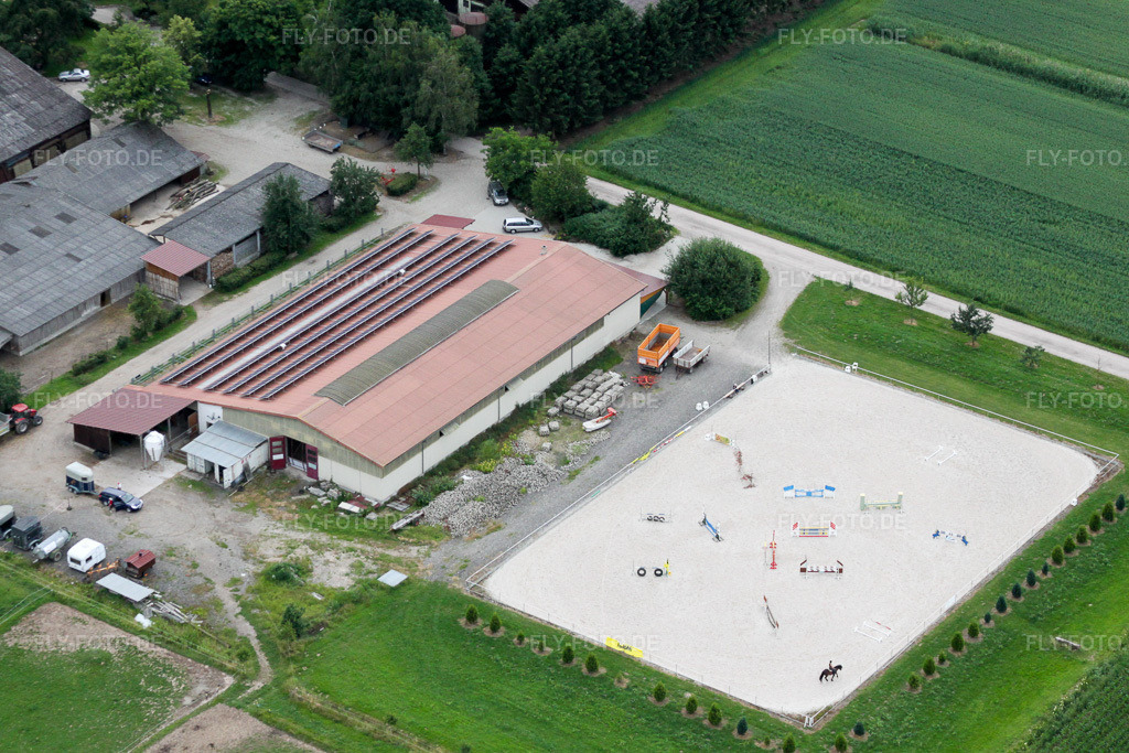 Luftbild: Pflammkuchenhaus im Ortsteil Holzhausen in Rheinau im Bundesland Baden-Württemberg in Deutschland. Foto: IMG_19125.jpg vom 20.06.2009 durch Werner Riehm/FLY-FOTO.de