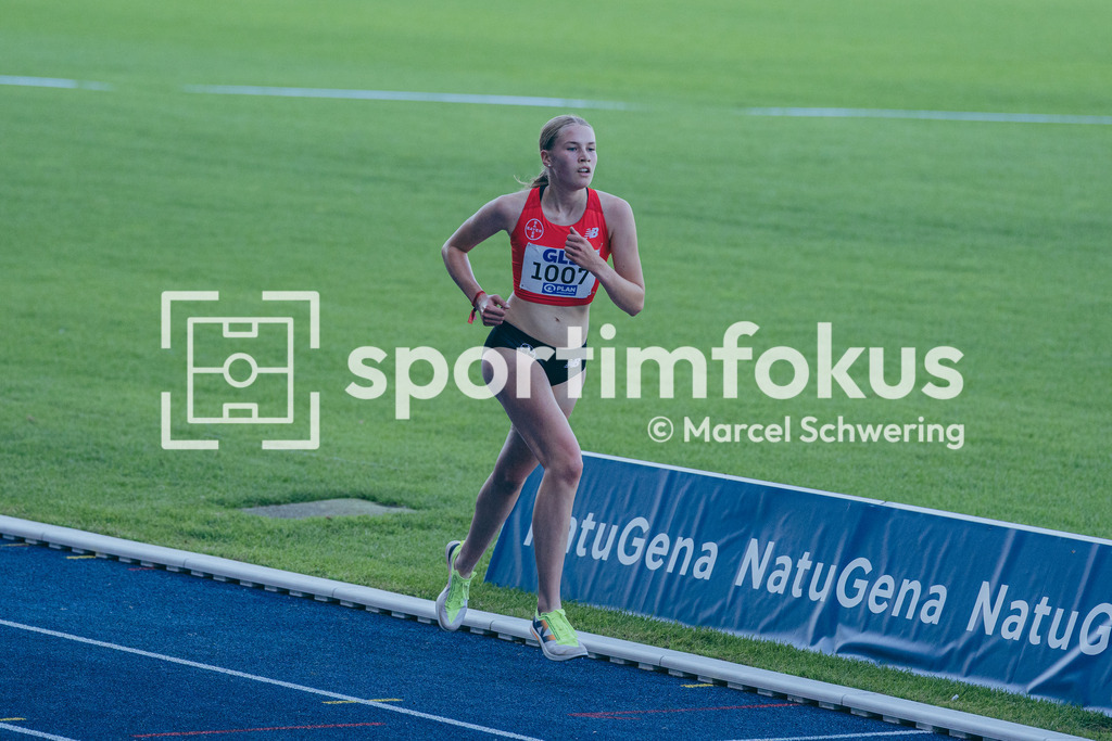Deutsche Meisterschaften U20 / U16 2026 | Marie Büsgen, TSV Bayer 04 Leverkusen, 1007, 3000 Meter Hindernis,  Deutsche Meisterschaften der U20 &amp; U16 2026, Lohrheidestadion Bochum-Wattenscheid, 10.07.2026. Foto: Marcel Schwering / sportimfokus - Realisiert mit Pictrs.com