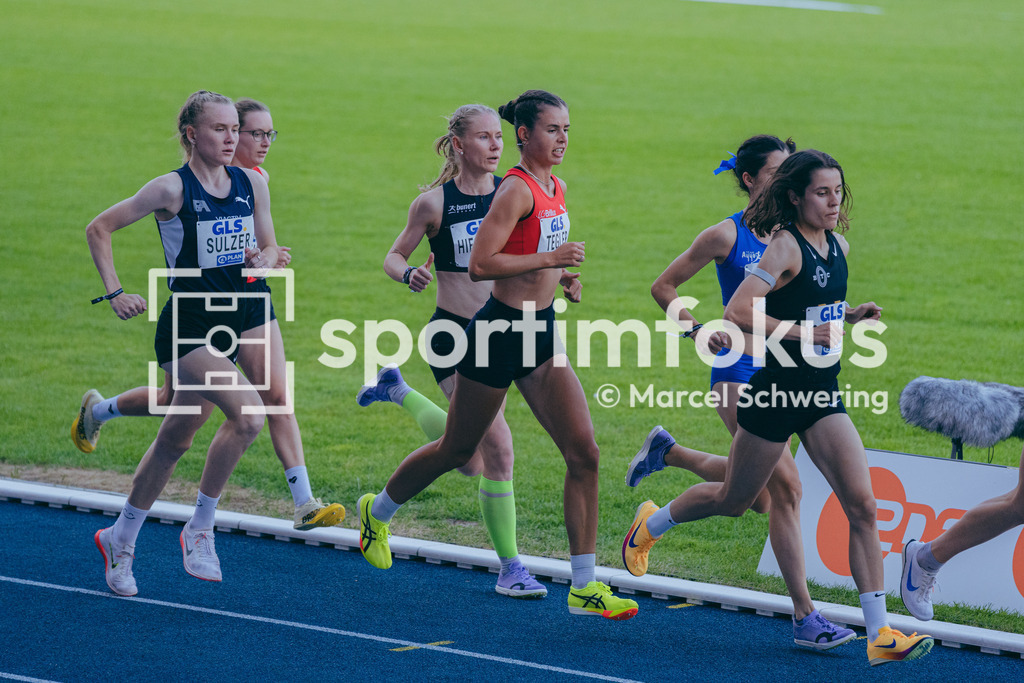 Deutsche Meisterschaften der Frauen und Männer 2026 | Katja Tegler, LG Brillux Münster, Eva Maria Sulzer, Frankfurt Athletics, 5000-Meter-Lauf, Deutsche Meisterschaften der Frauen und Männer 2026, Lohrheidestadion Bochum-Wattenscheid, 25.07.2026. Foto: Marcel Schwering / sportimfokus - Realisiert mit Pictrs.com