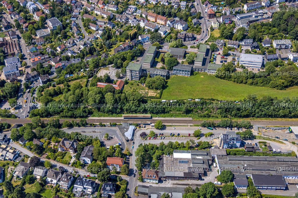 Gevelsberg230709392 | Luftbild, Hauptbahnhof und Busbahnhof, Gevelsberg, Ruhrgebiet, Nordrhein-Westfalen, Deutschland