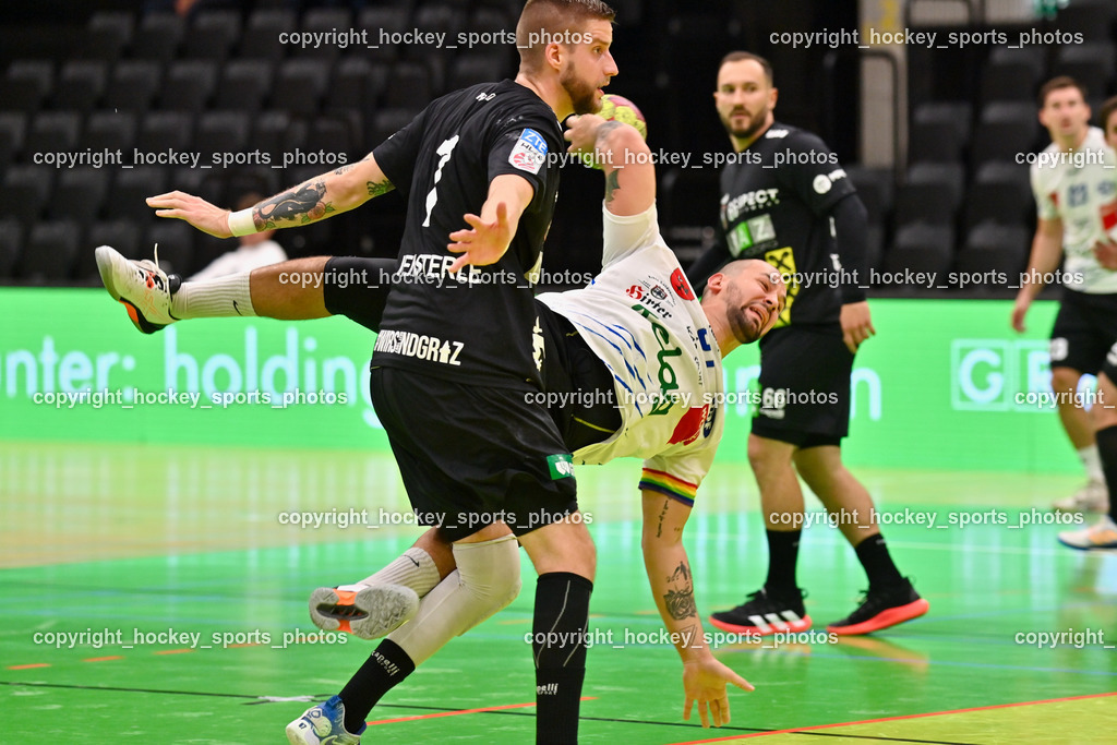 HSG Holding Graz vs. SC Ferlach 16.9.2022 | #81 MILICEVIC Adrian, #7 JENSTERLE Jurij