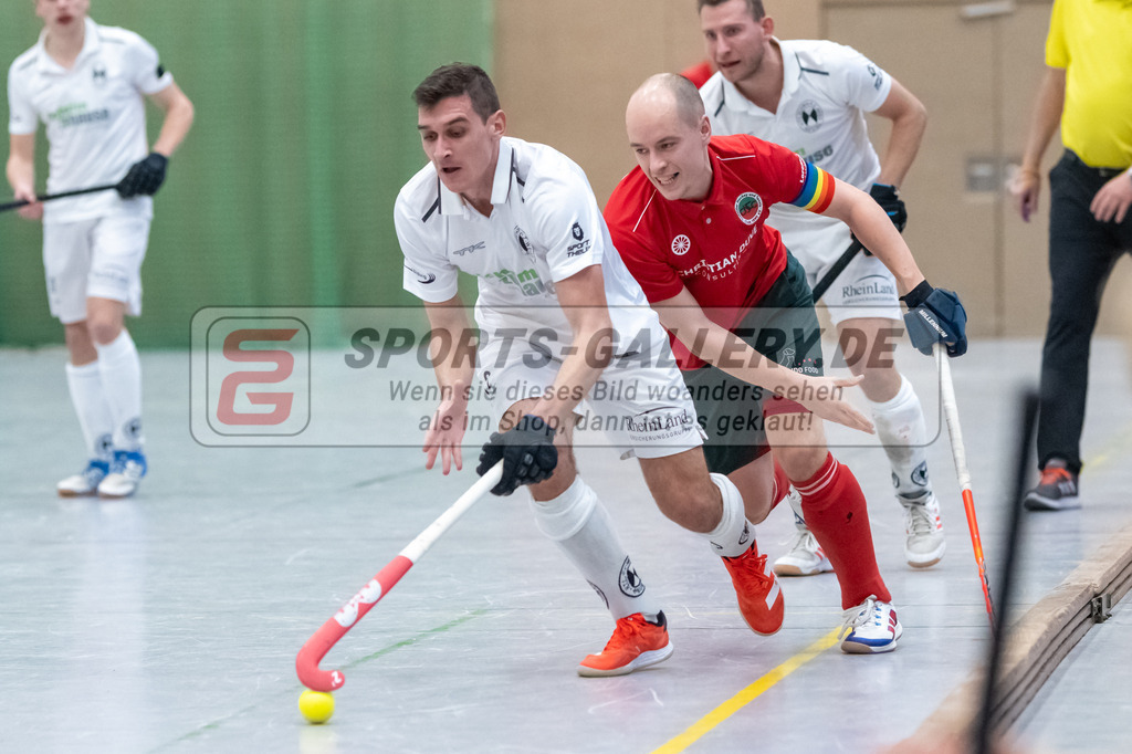 SFE_20230115_0115 | 1. Bundesliga Hockey Herren Schwarz-Weiss Neuss - Crefelder HTC am 15.01.2023 in  (Sporthalle Jahnerstrasse), Photo: Stephan Fehrmann 2022 (Sports-Gallery)