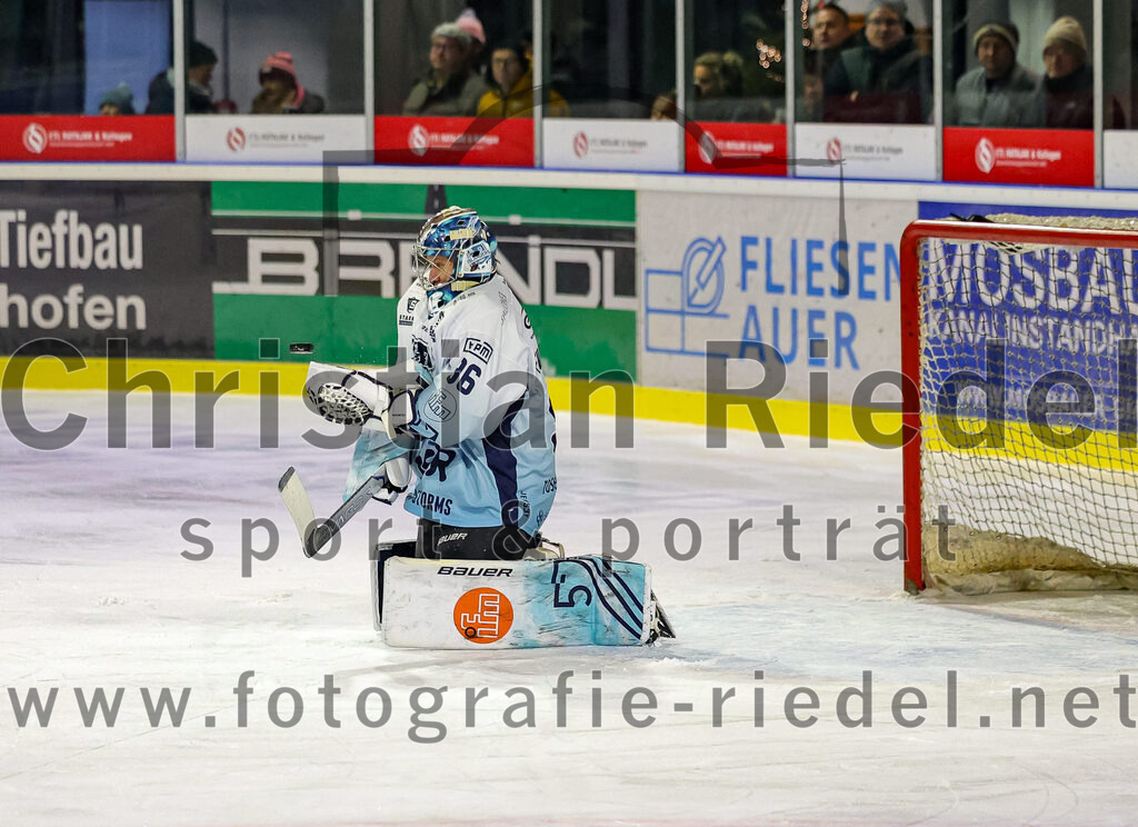 2026-01-06_101_TSV_Erding_gegen_EV_Lindau_Islanders | Erding, Deutschland, 06.01.2026:Eishockey, Oberliga Süd 2025 / 2026, 35. Spieltag, TSV Erding gegen EV Lindau Islanders, Endergebnis: 2:5Torwart Daniel Filimonov (EV Lindau Islanders, #96)Foto: Christian Riedel / fotografie-riedel.net