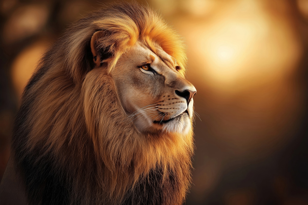 2504008 - Mächtiger Löwe | Ein Löwe im Stil einer Fotografie.