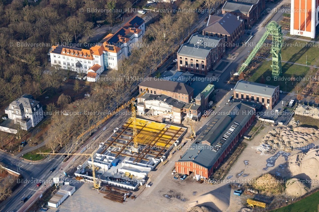 Luftbild Kamp-Lintfort-8367 | Luftbildfotografie Baustelle zum Neubau eines Seniorenzentrums " Belia " an der Straße Friedrich-Heinrich-Allee im Ortsteil Niersenbruch in Kamp-Lintfort - Realisiert mit Pictrs.com