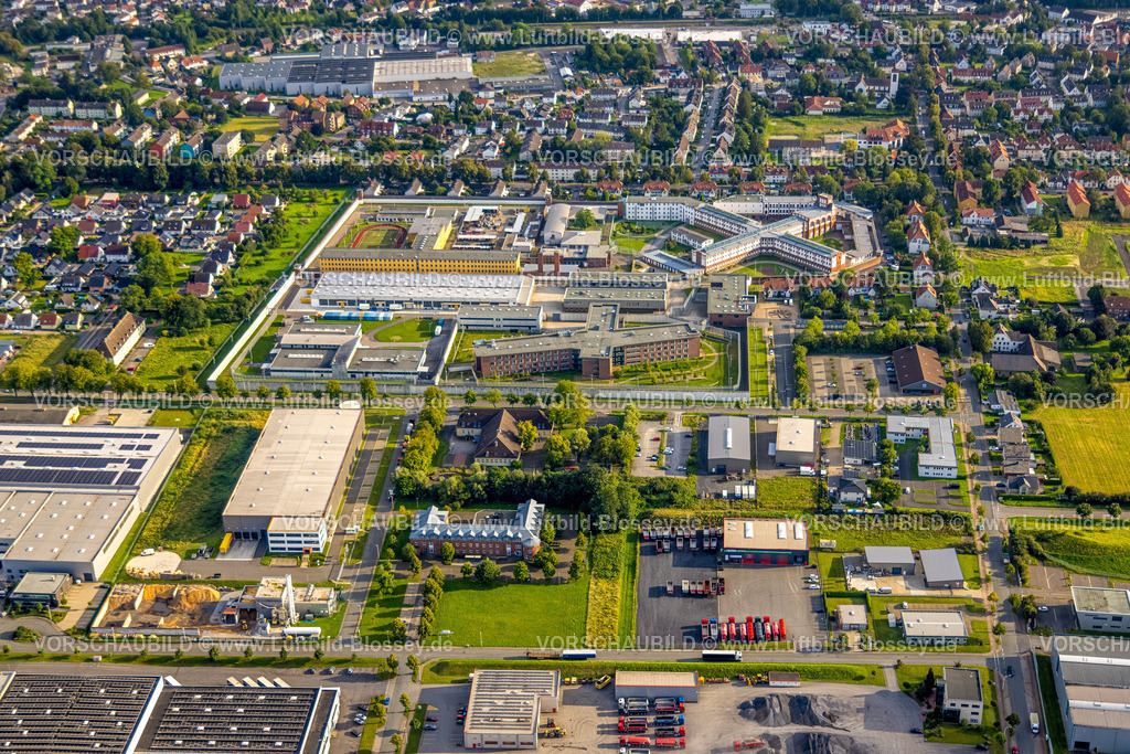 Werl230806519 | Luftbild, Justizvollzugsanstalt, Werl, Werl-Unnaer Börde, Nordrhein-Westfalen, Deutschland