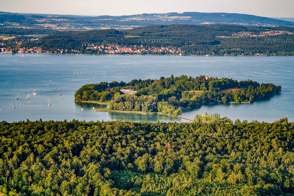 Luftbild: Insel Mainau im Ortsteil Egg in Konstanz im Bundesland Baden-Württemberg in Deutschland. Foto: IMG_11612.jpg vom 05.07.2008 durch Werner Riehm/FLY-FOTO.de