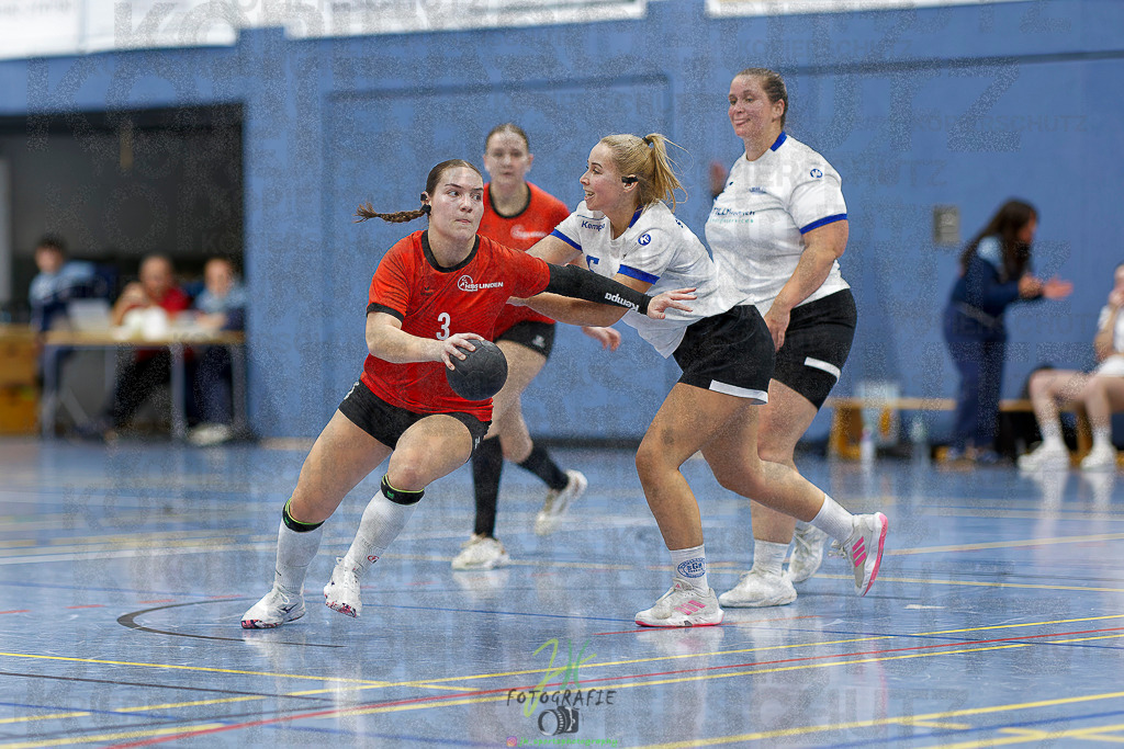 Frauen 2. Bezirksklasse; SG Rechtenbach - HSG Linden II | Frauen 2. Bezirksklasse; SG Rechtenbach - HSG Linden II am 16.11.2025 in Rechtenbach (Sporthalle Rechtenbach)Photo © 2025 - Jörg Heinrich - Realisiert mit Pictrs.com