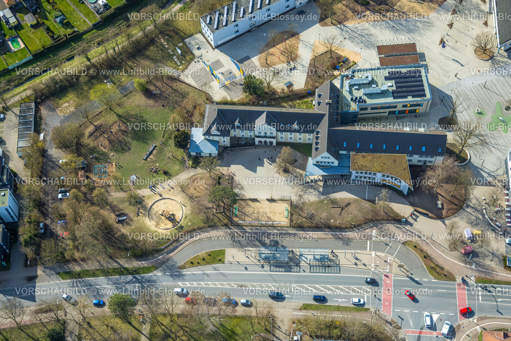 Selm260307068 | Luftbild, Gem. Grundschule Overbergschule und Kinder Spielplatz, Campus 1, Beifang, Selm, Münsterland, Nordrhein-Westfalen, Deutschland