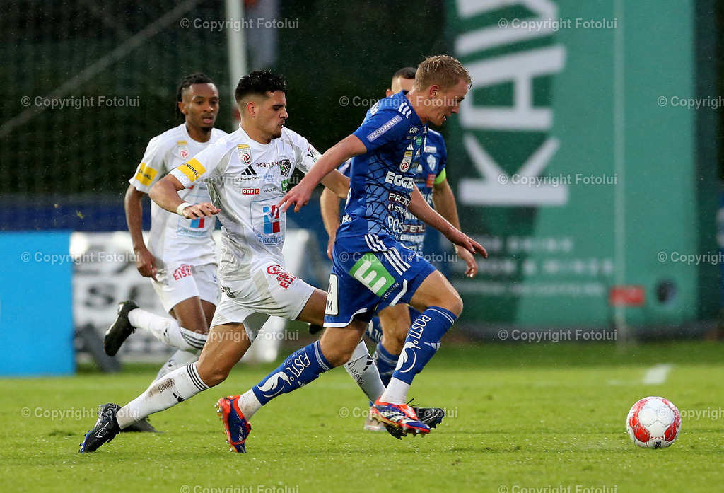 A_LUI_05102024-0002 | SPORT FUSSBALL ADMIRAL BUNDESLIGA RZ PELLETS WAC-TSV HARTBERG 05.10.2024 IM BILD: DEJAN ZUKIC (WAC) UND BENJAMIN MARKUS  (HARTBERG) FOTO:FOTOLUI/MW