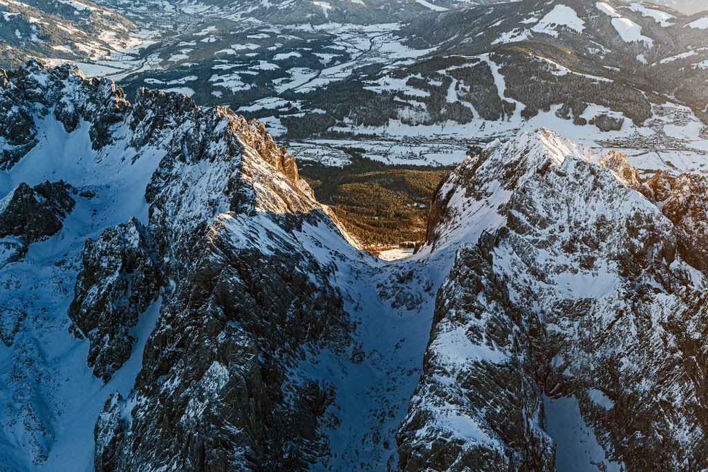 Ellmauer Tor | 02.12.2013 Felsen- Massiv und Berglandschaft des Wilden Kaiser